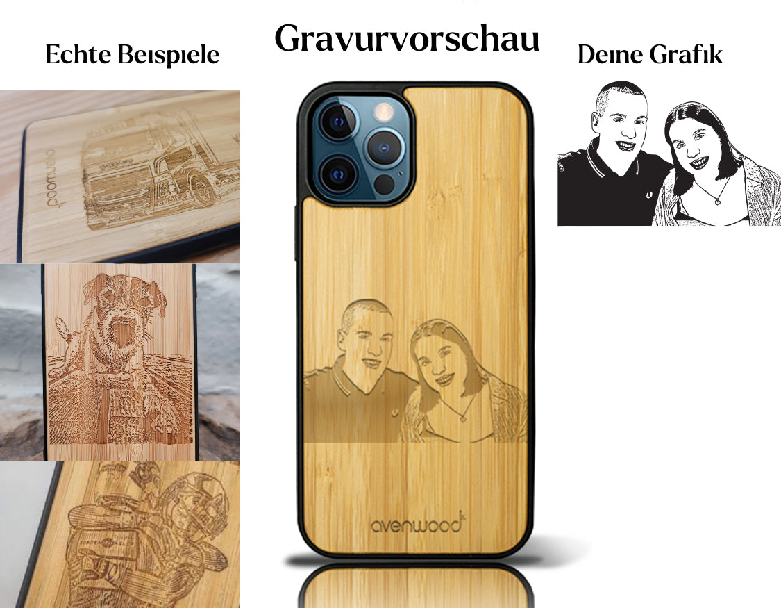 INDIVIDUELL iPhone 12 Pro Bambus-Kunststoff